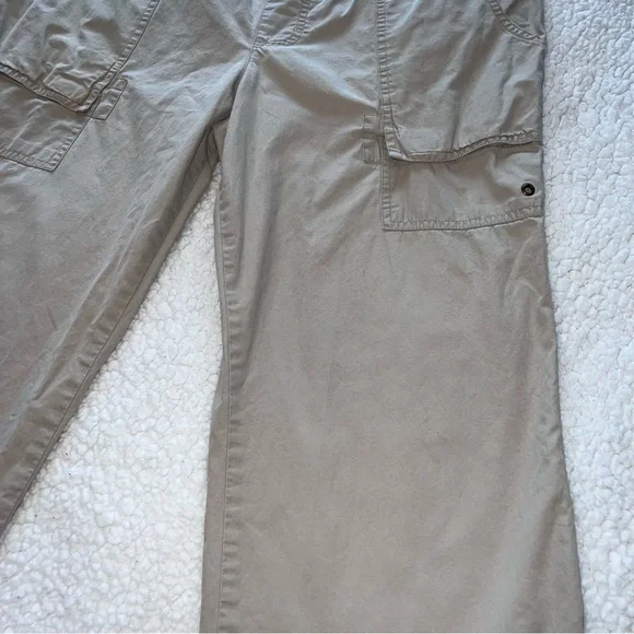 Liz Lange Maternity Tan Khaki Capri Summer Cropped Pants - Picture 7 of 10